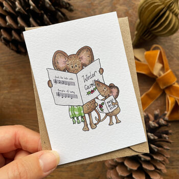 Christmas Mice Mini Card Set, 8 of 12