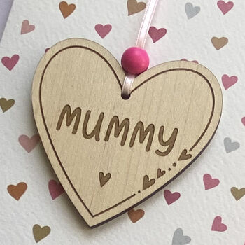 Keepsake Mummy Heart Mother's Day Card, 2 of 2
