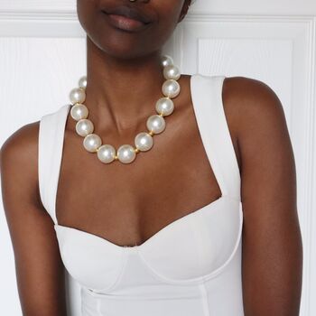 Chunky Pearl Beaded Necklace, 8 of 8