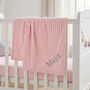 Personalised Pink Wafer Baby Wrap, thumbnail 1 of 6