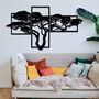Minimalist Forest Scene Plywood Wall Artwork, thumbnail 1 of 7
