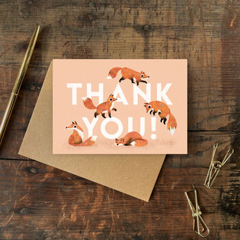 Fox Thank You Card, 4 of 4