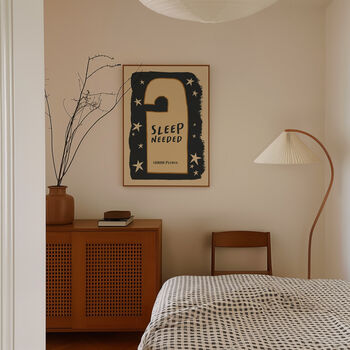 Sleep Needed Bedroom Print, 5 of 9