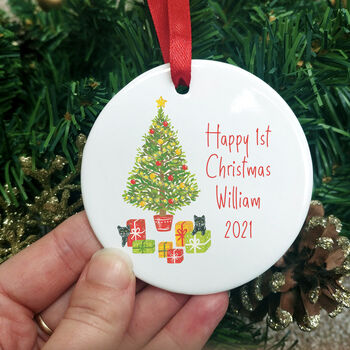 Personalised Baby's First Christmas Decoration, 7 of 8