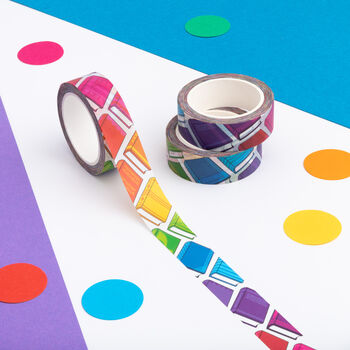 Rainbow Books Reading Pattern Washi Tape, 2 of 3