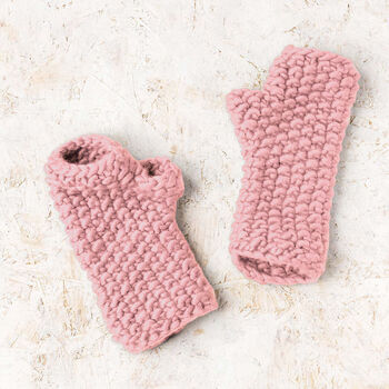 Ivy Hat And Fingerless Gloves Easy Knitting Kit, 5 of 7