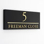 Personalised House Sign With Parallel Line, thumbnail 2 of 8