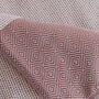 Diamond Pattern Soft Cotton Throw Blanket, thumbnail 5 of 7