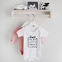 Personalised Occasion Baby Announcement Bodysuit, thumbnail 1 of 6