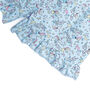 Girls Blue Cosmic Spring Summer Cotton Pyjama Set, thumbnail 6 of 7