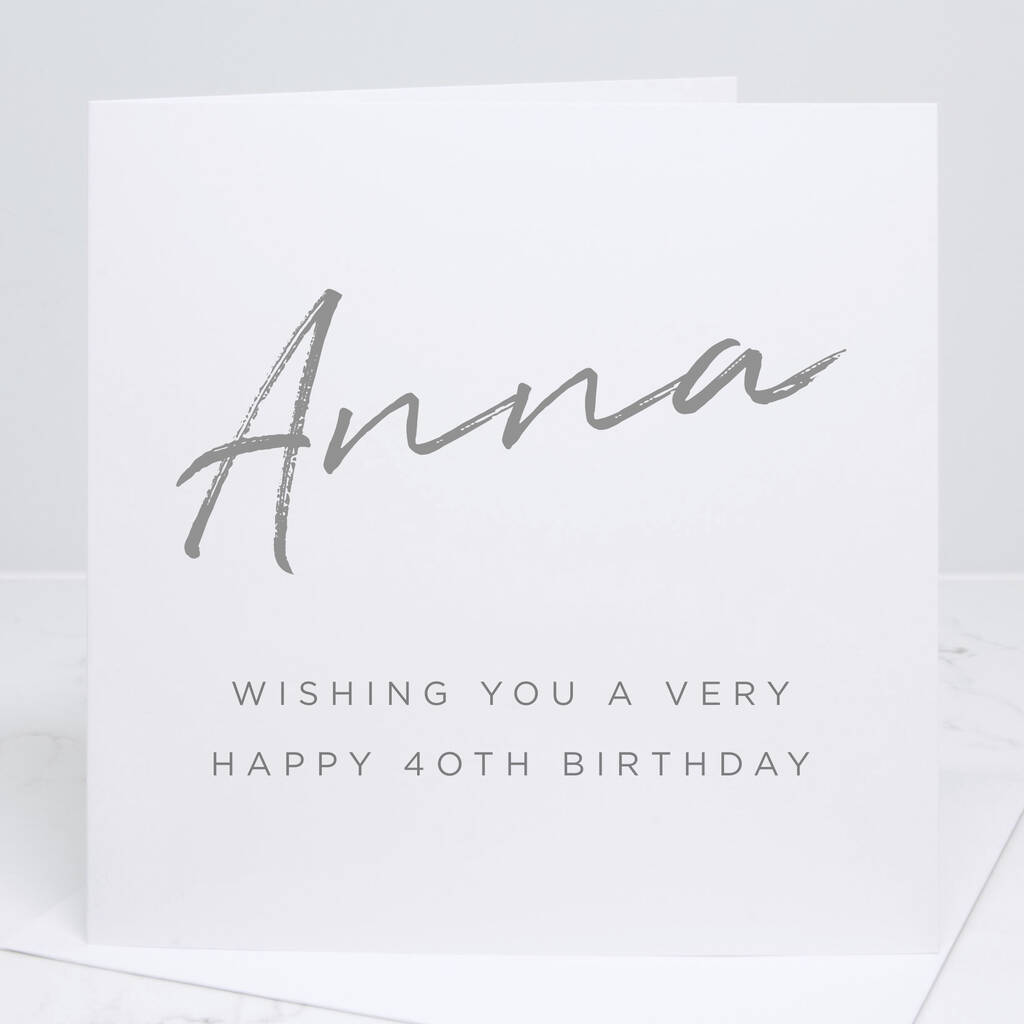 Personalised 40th Birthday Card, 1 of 5