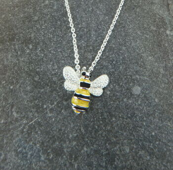 Bee Delicate Pendant Necklace, 5 of 5