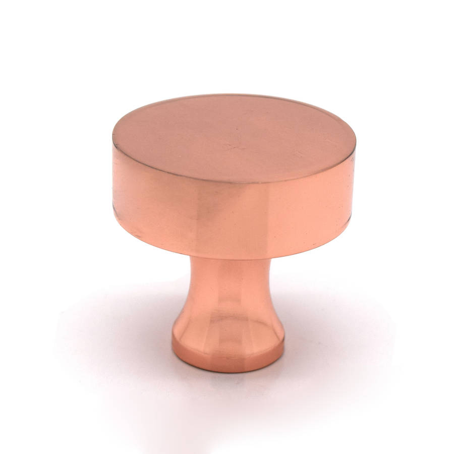 modern matte copper cupboard door knobs by pushka home