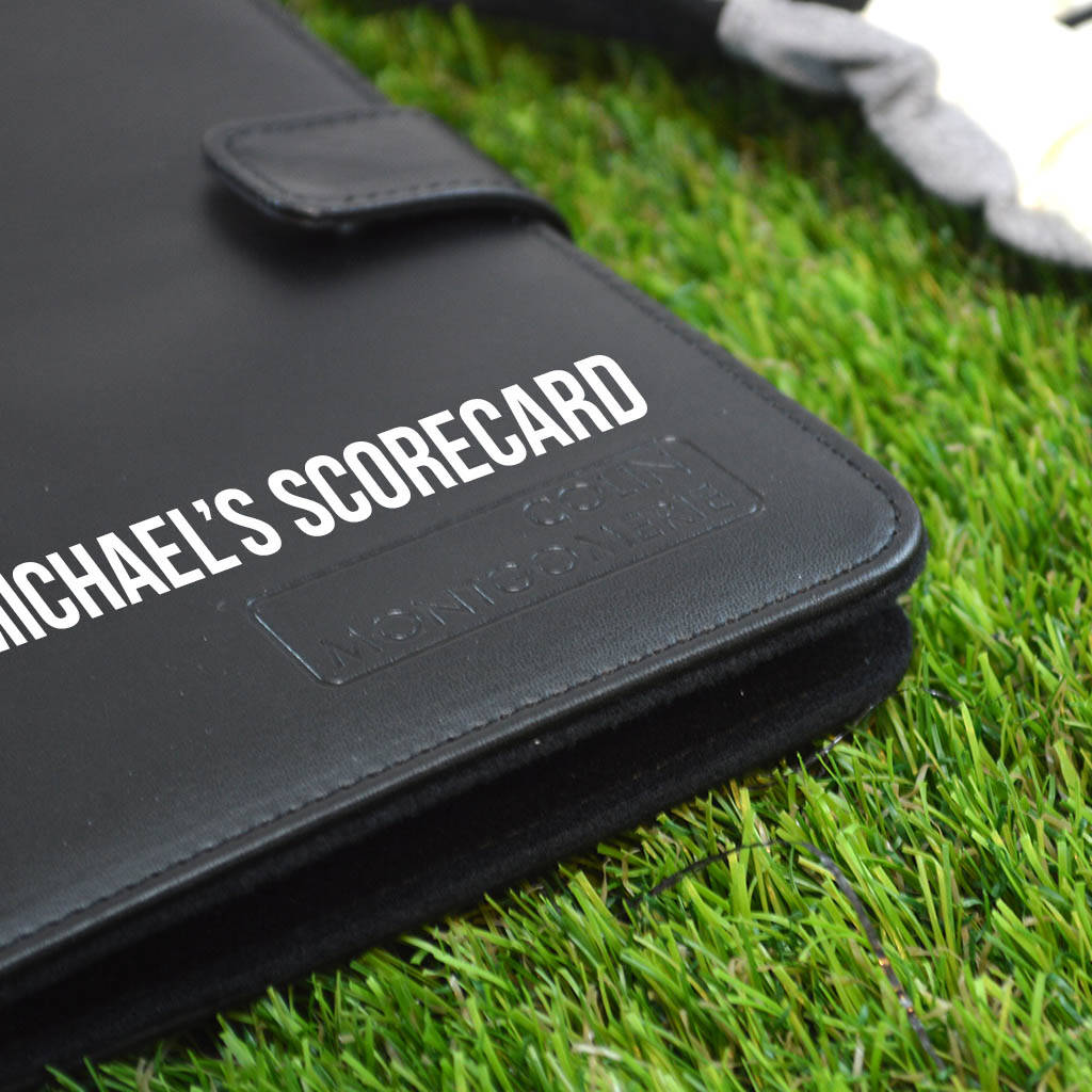 Personalised Golf Scorecard Holder By