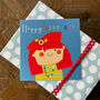 Blue Flower Girl Birthday Card, thumbnail 1 of 4