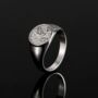 Saint Michael Small Signet Ring Gold Plated Stainless Steel Ring For Men, thumbnail 10 of 12