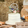 Personalised Dried Flower Acrylic Wedding Cake Topper, thumbnail 3 of 12