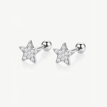 Gold Or Silver Star Earrings, Women's Jewellery, 2 of 4