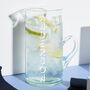 Personalised 100% Recycled Eco Glass Jug One L Clear, thumbnail 2 of 3