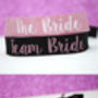 Team Bride Rose Gold Hen Party Wristbands, thumbnail 2 of 5