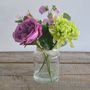 Purple Rose Artificial Bouquet In Vase, thumbnail 4 of 5