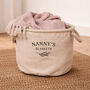 Personalised Canvas Storage Basket, thumbnail 1 of 2