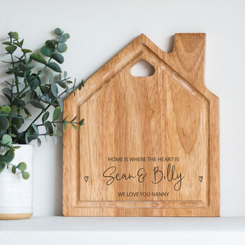 Personalised Home Is Where The Heart Is House Chopping Board, 4 of 6