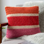 Rainbow Stripe Cushion Crochet Kit, thumbnail 2 of 12