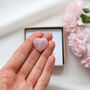 Pocket Hug, Rose Quartz Heart Stone, thumbnail 4 of 10