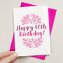 Floral Illustrated Birthday Card Lots Of Colours, thumbnail 6 of 6