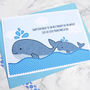 'Whale And Baby' Personalised Birthday Card, thumbnail 2 of 3