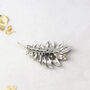 Sterling Silver Marcasite Leaves Small Brooch, thumbnail 4 of 10