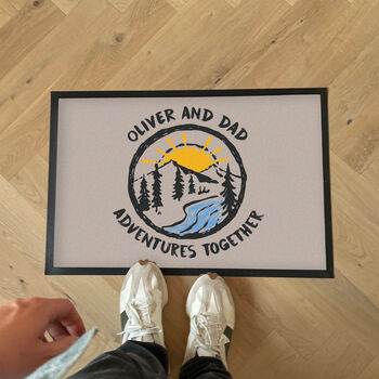 Personalised Adventure Doormat Travel Gift For New Home, 3 of 4