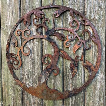 Metal Tree Of Life V2 Garden Sculpture Wall Art, 2 of 2