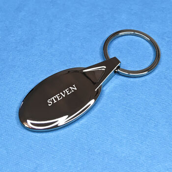 Personalised Stag Head Keyring With Engraved Name, 2 of 2