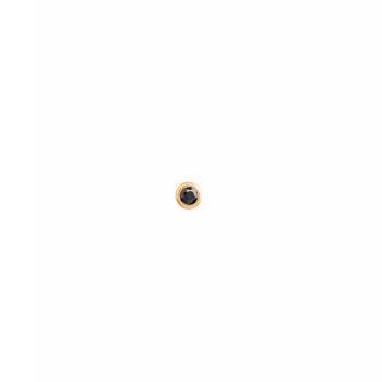Black Onyx Punta 14k Gold Vermeil Stud Earrings, 2 of 5