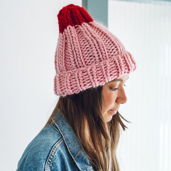 Knit Your Own Colour Pop Knitted Hat Kit, 2 of 11