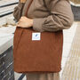 Corduroy Shopping And Working Tote Bag, thumbnail 8 of 11