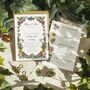 Folk Florals Evening Invitations And Envelopes, thumbnail 2 of 9