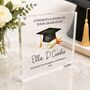 Personalised Acrylic Graduation Keepsake Block 10mm, thumbnail 1 of 4