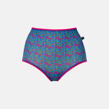 Women's 'Boom Bloom!' Four Pack Bamboo Full Briefs, 11 of 12