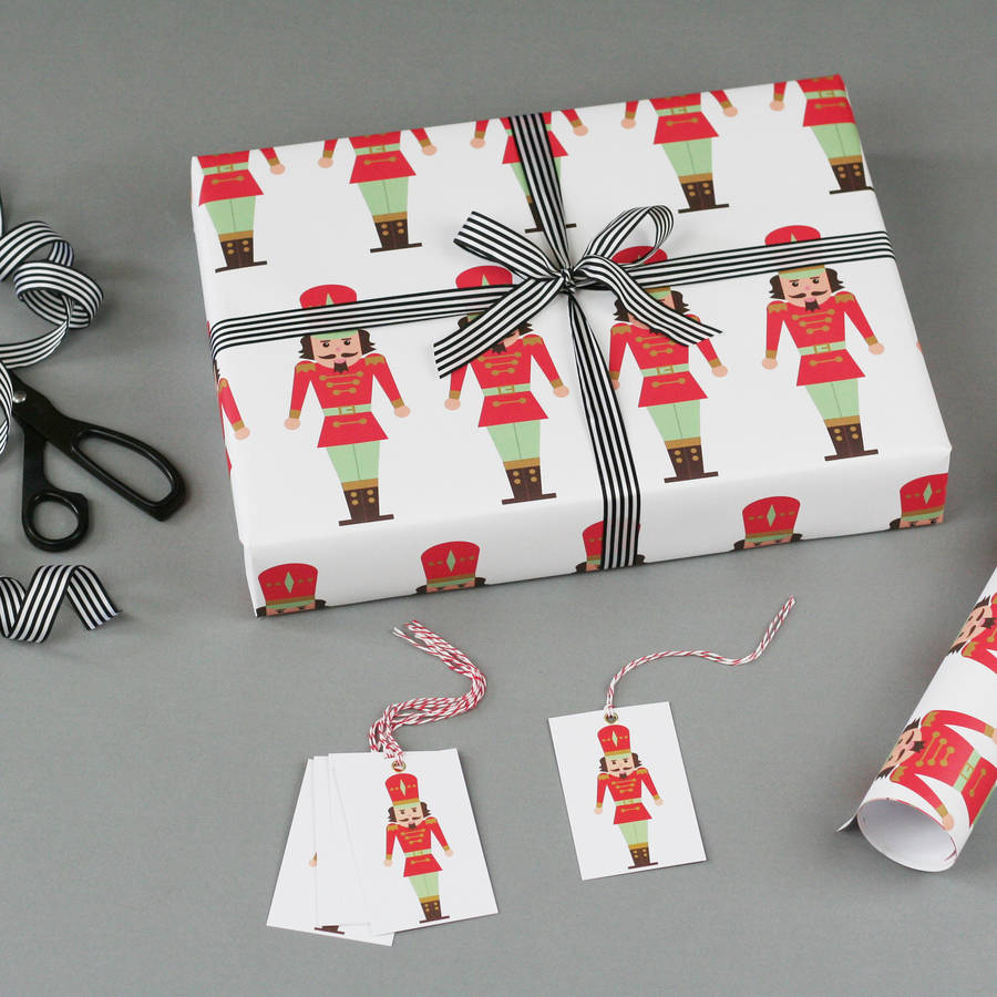 Nutcracker Christmas Wrapping Paper By Nancy Betty Studio Notonthehighstreet Com