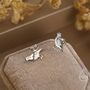 Sterling Silver Eurasian Collared Dove Earrings, thumbnail 6 of 11