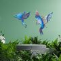 Set Of Two Metal Fairies Fairy Wall Art Decor, thumbnail 3 of 10