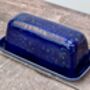 Dark Blue Ceramic Butter Dish, thumbnail 1 of 4