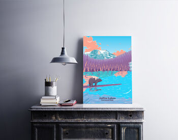 Joffre Lake Provincial Park Canada Travel Poster Print, 4 of 6