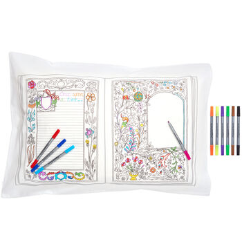 Fairytale Pillowcase Kit + 10 Pens, Colour In And Learn, 3 of 7