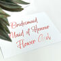 Wedding Role Personalised Vinyl Stickers, thumbnail 9 of 10