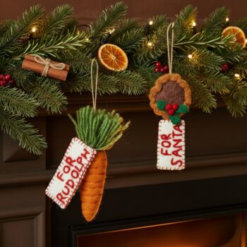 Handmade Felt Snack For Rudolph, 6 of 7