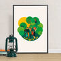 Limited Edition Earth Party People A2 Giclée Art Print, thumbnail 1 of 6